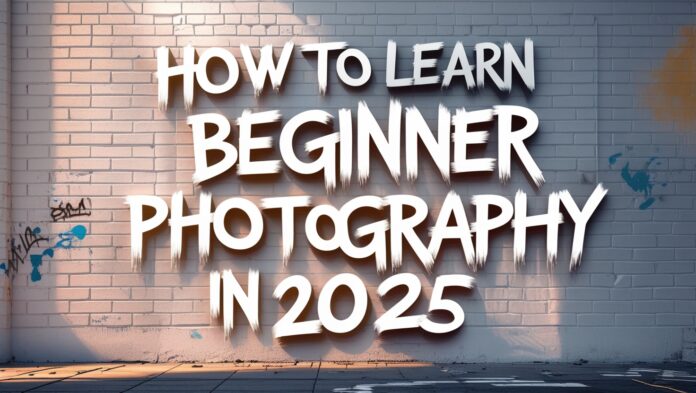 HOW TO LEARN BEGINNER PHOTOGRAPHY IN 2025